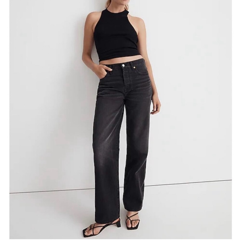 NWT Madewell Low-Slung Straight Jeans Kent Wash Size 28